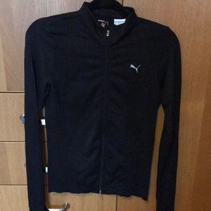 Puma black track jacket sz m